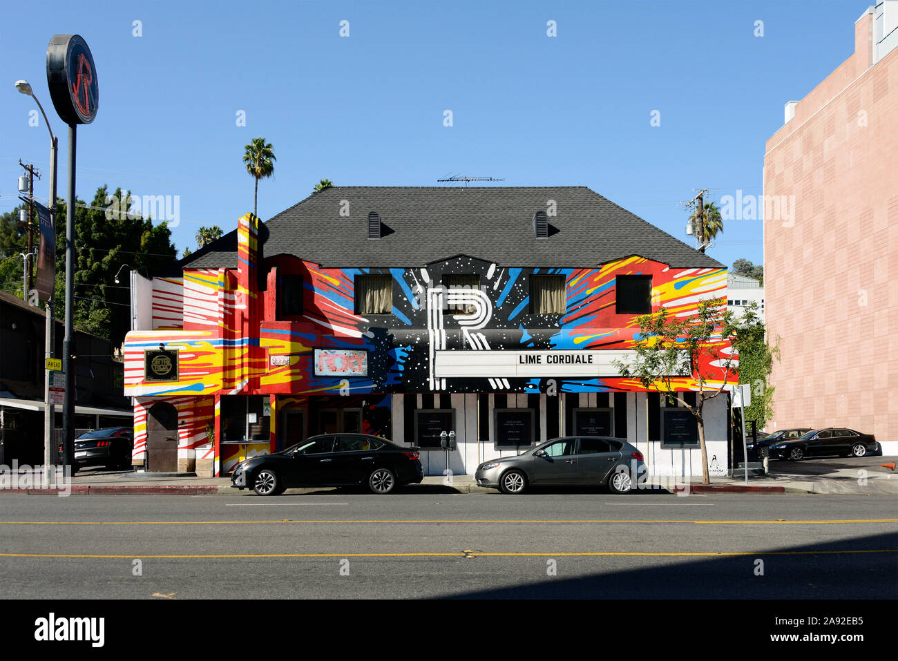 Club de musique légendaire Le Roxy Theatre sur le Sunset Strip à West Hollywood, Los Angeles, Californie, États-Unis Banque D'Images