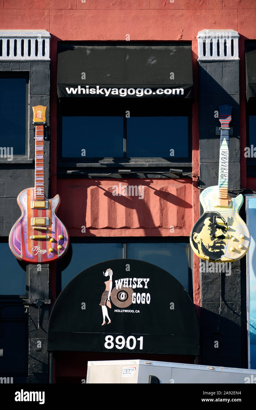 Le légendaire club de musique Whisky A Go Se Trouve sur le Sunset Strip à West Hollywood, Los Angeles, Californie, États-Unis Banque D'Images