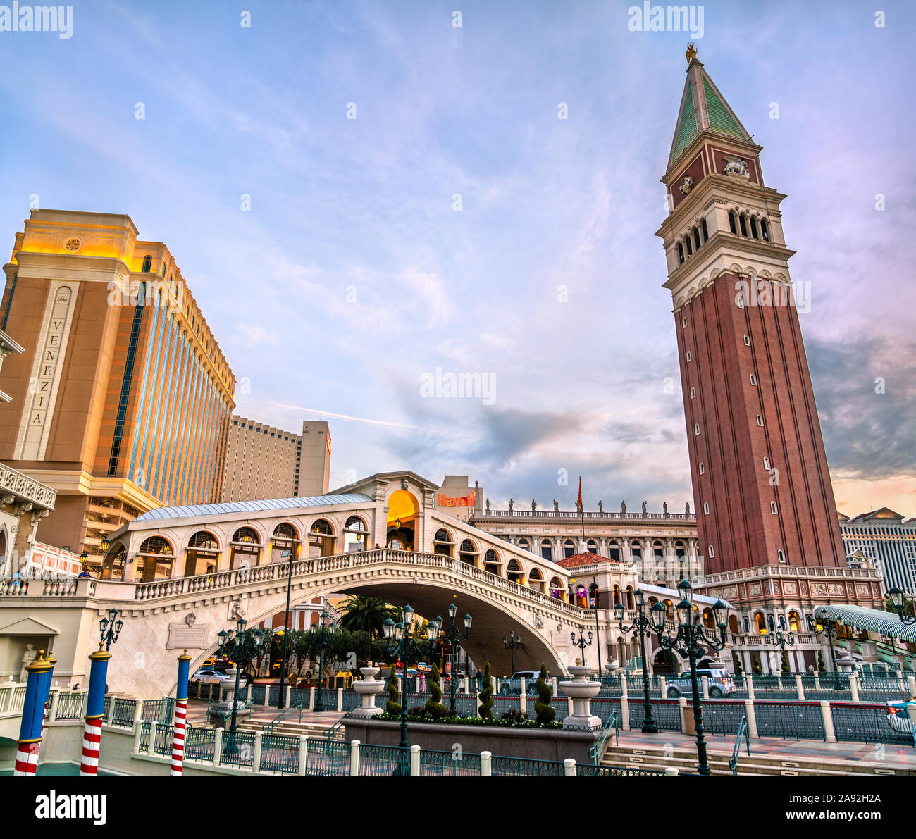 Le Venetian luxury hotel et casino resort de Las Vegas, États-Unis Banque D'Images