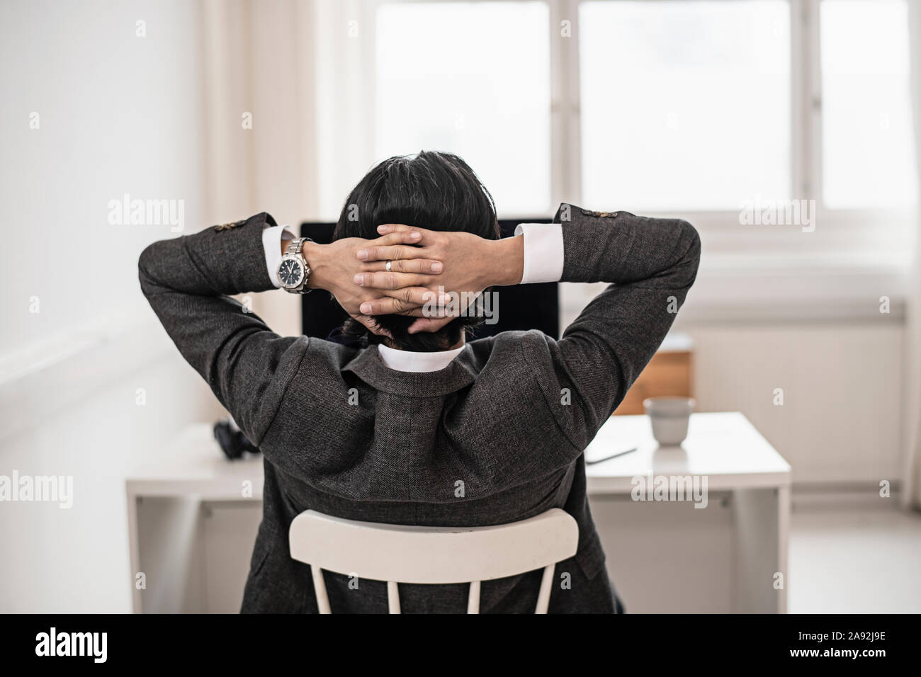 Businessman in office Banque D'Images
