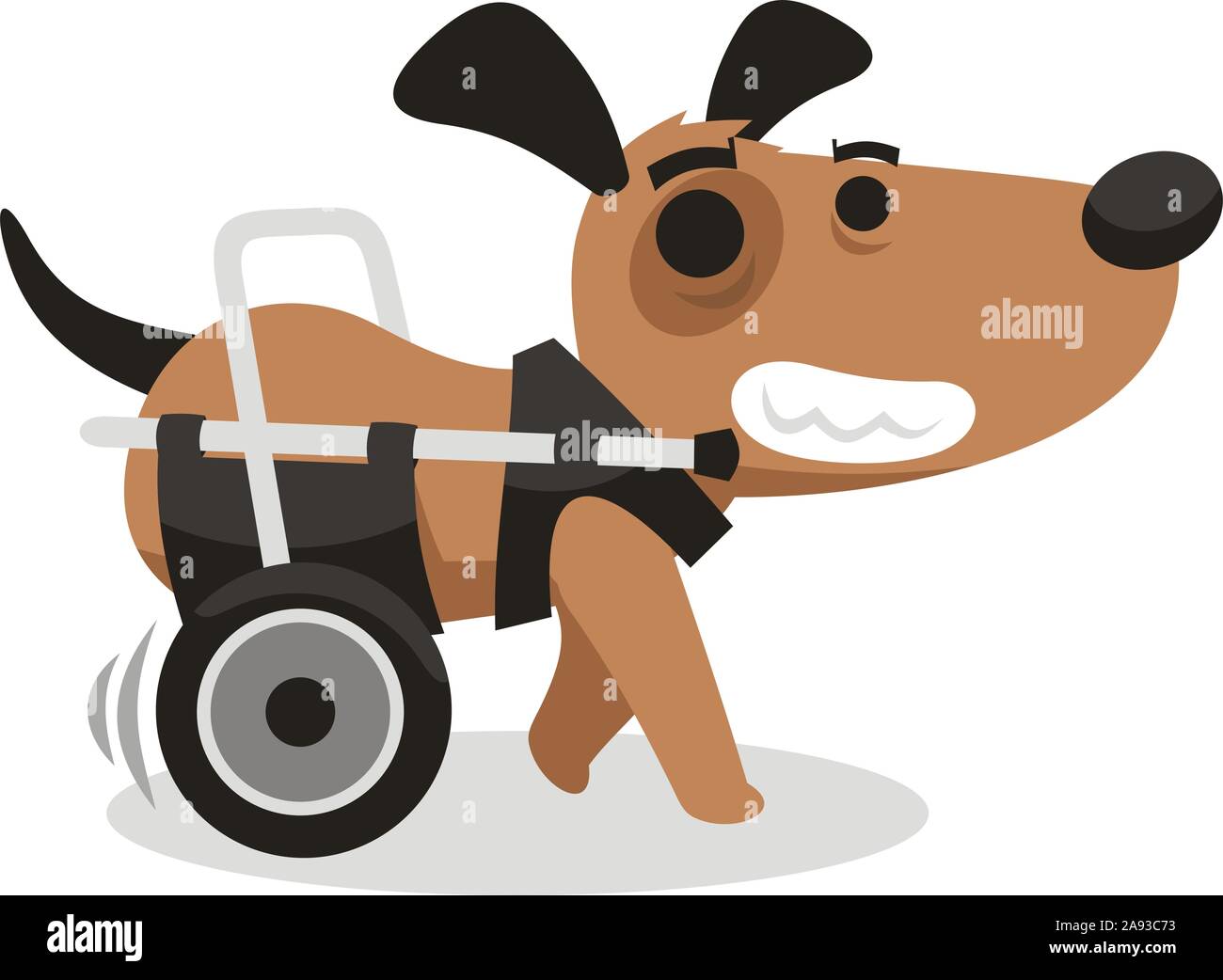 Mobilité des handicapés en fauteuil roulant de chien d'agilité Illustration de Vecteur Mobilité des handicapés en fauteuil roulant de chien d'agilité Illustration de Vecteur