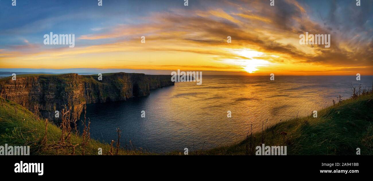 Les falaises de Moher, Irlande Banque D'Images