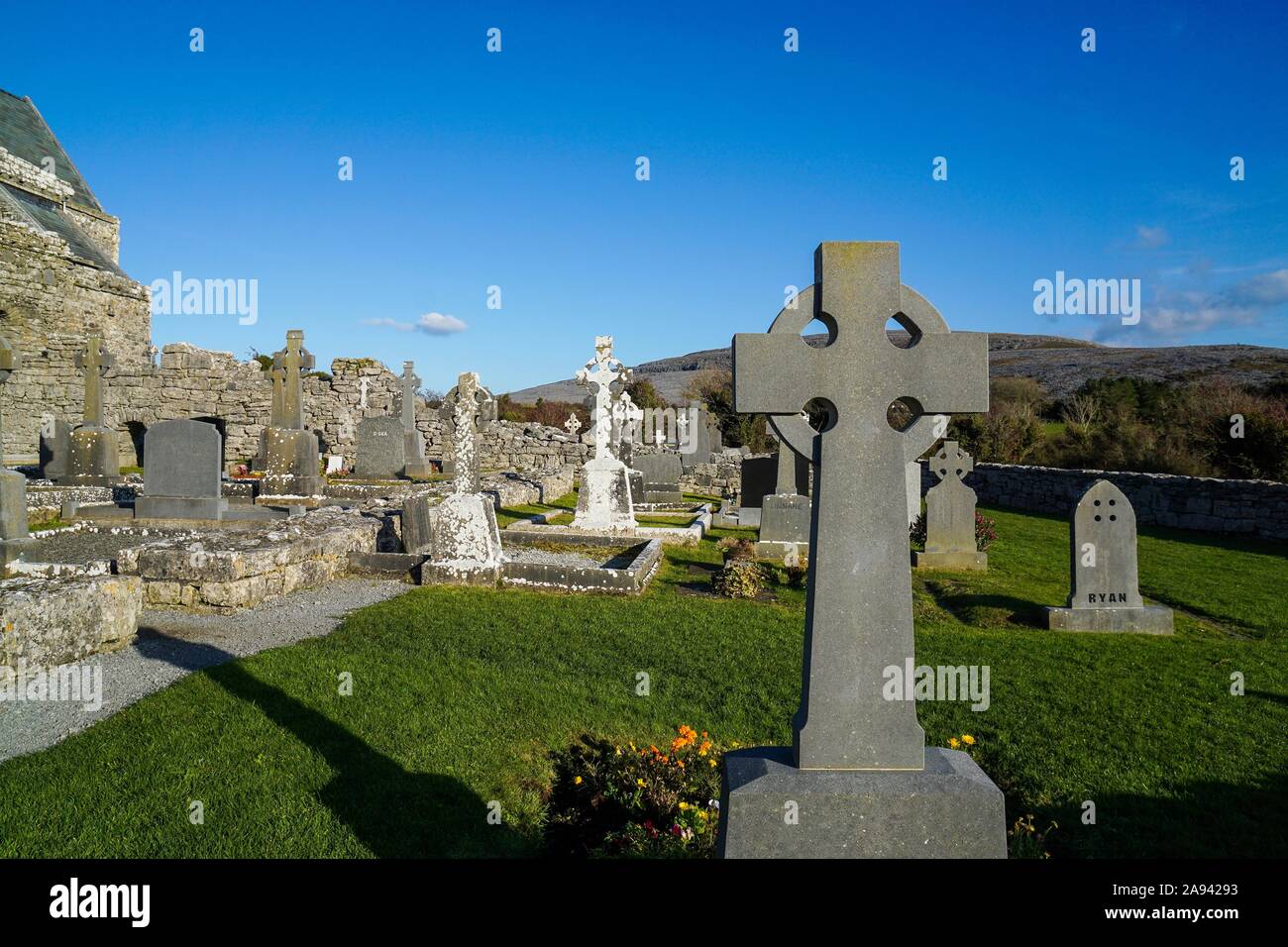 L'Abbaye de Corcomroe, le Burren, Irlande Banque D'Images