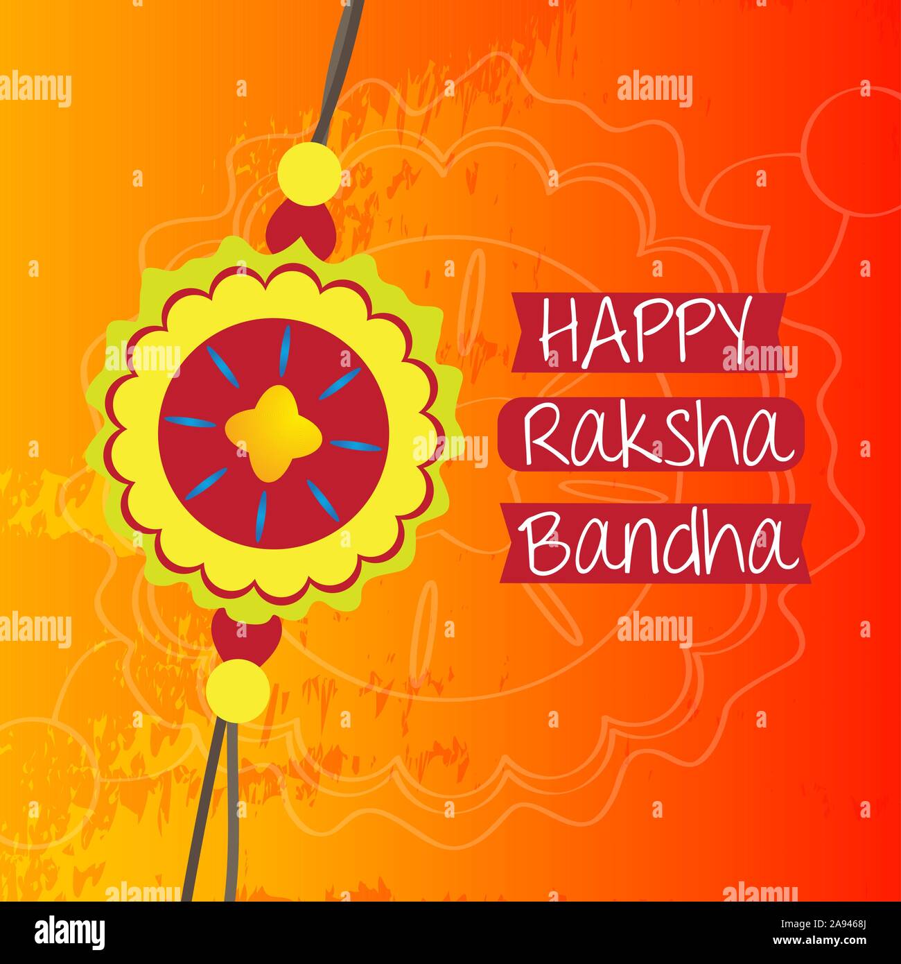 Carte de l'heureux Raksha bandhan - Vector illustration Illustration de Vecteur