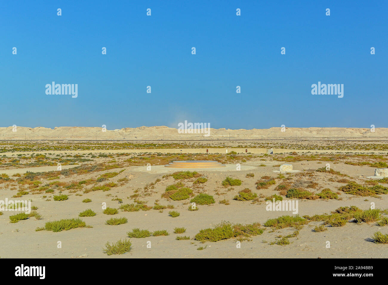 Cadran solaire de l'arbre de vie, site, Bahreïn Banque D'Images