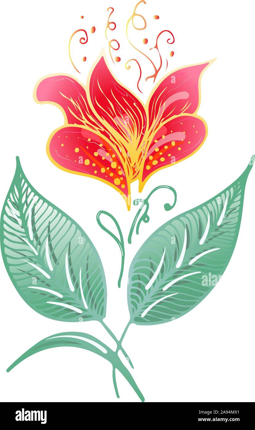 Dessinés à la main, gravée abstract orchid. Fleurs rétro contour main orchidée, grande conception pour tout usage. Contours vecteur. Arrière-plan de la nature. Scieries de pla Illustration de Vecteur