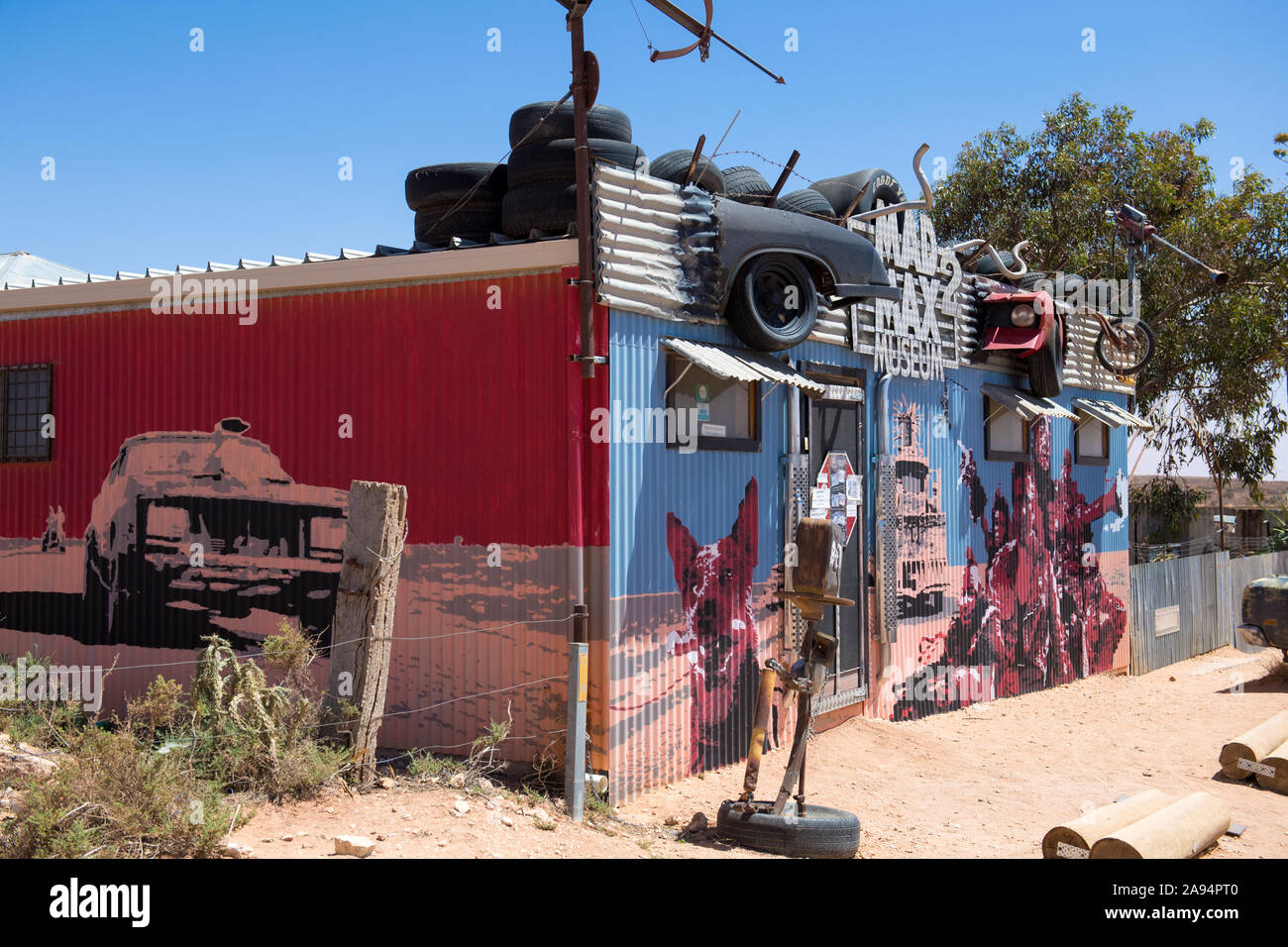 Musée Mad Max dans Silverton près de Broken Hill, New South Wales, Australie Banque D'Images