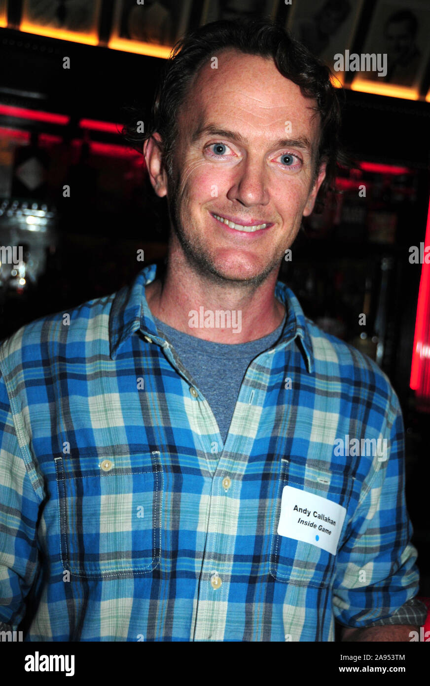 West Hollywood, Californie, USA 12 novembre 2019 Writer Andy Callahan assiste à la Writers Guild of America West médias spécial 'réception derrière l'écran" le 12 novembre 2019 à Formosa Cafe à West Hollywood, Californie, USA. Photo de Barry King/Alamy Live News Banque D'Images