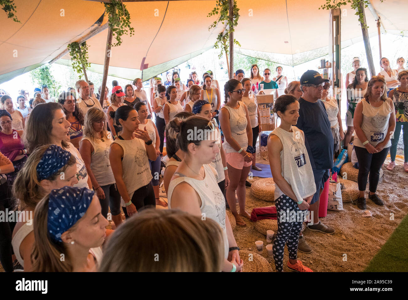 Amélioration de l'autonomie et de motivation à la classe groupe Wanderlust festival, à Lisbonne, Portugal. Banque D'Images