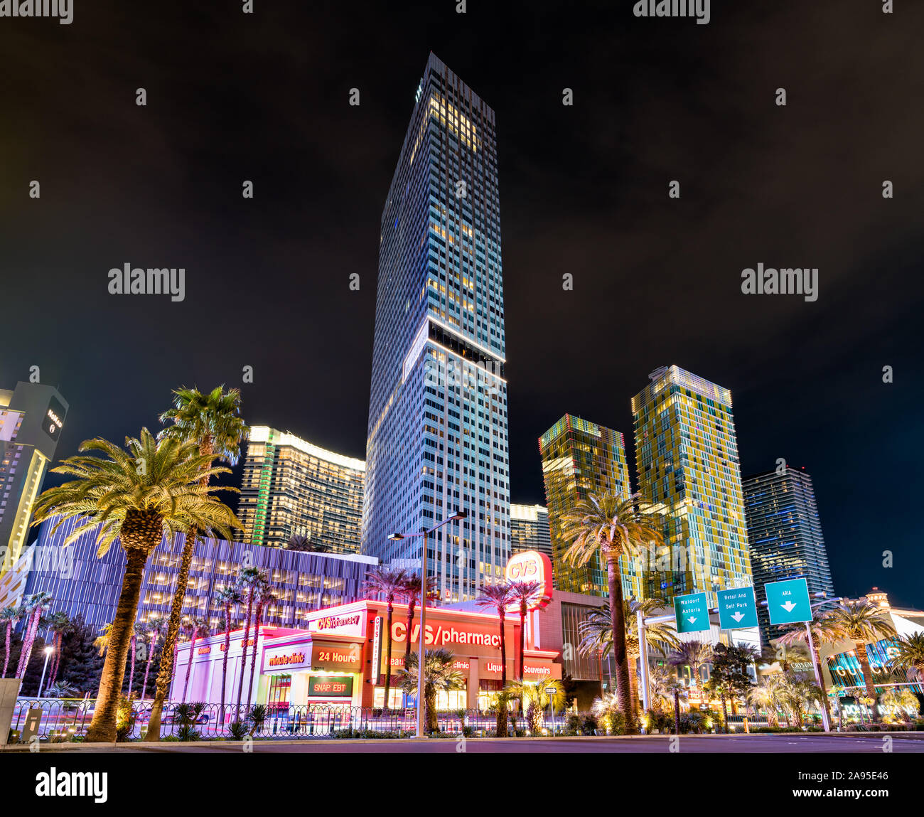 CityCenter, un complexe urbain sur le Strip de Las Vegas dans le Paradis, au Nevada Banque D'Images