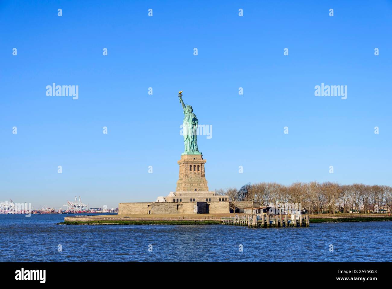 Statue de la liberté, Monument National de la Statue de la liberté, Liberty Island, New York City, New York State, USA Banque D'Images