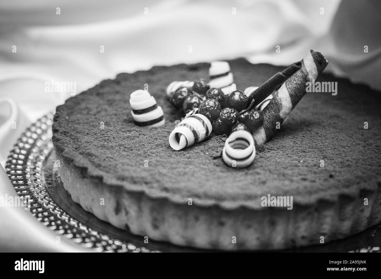 de délicieux petits gâteaux avec des ingrédients frais et des fruits Banque D'Images