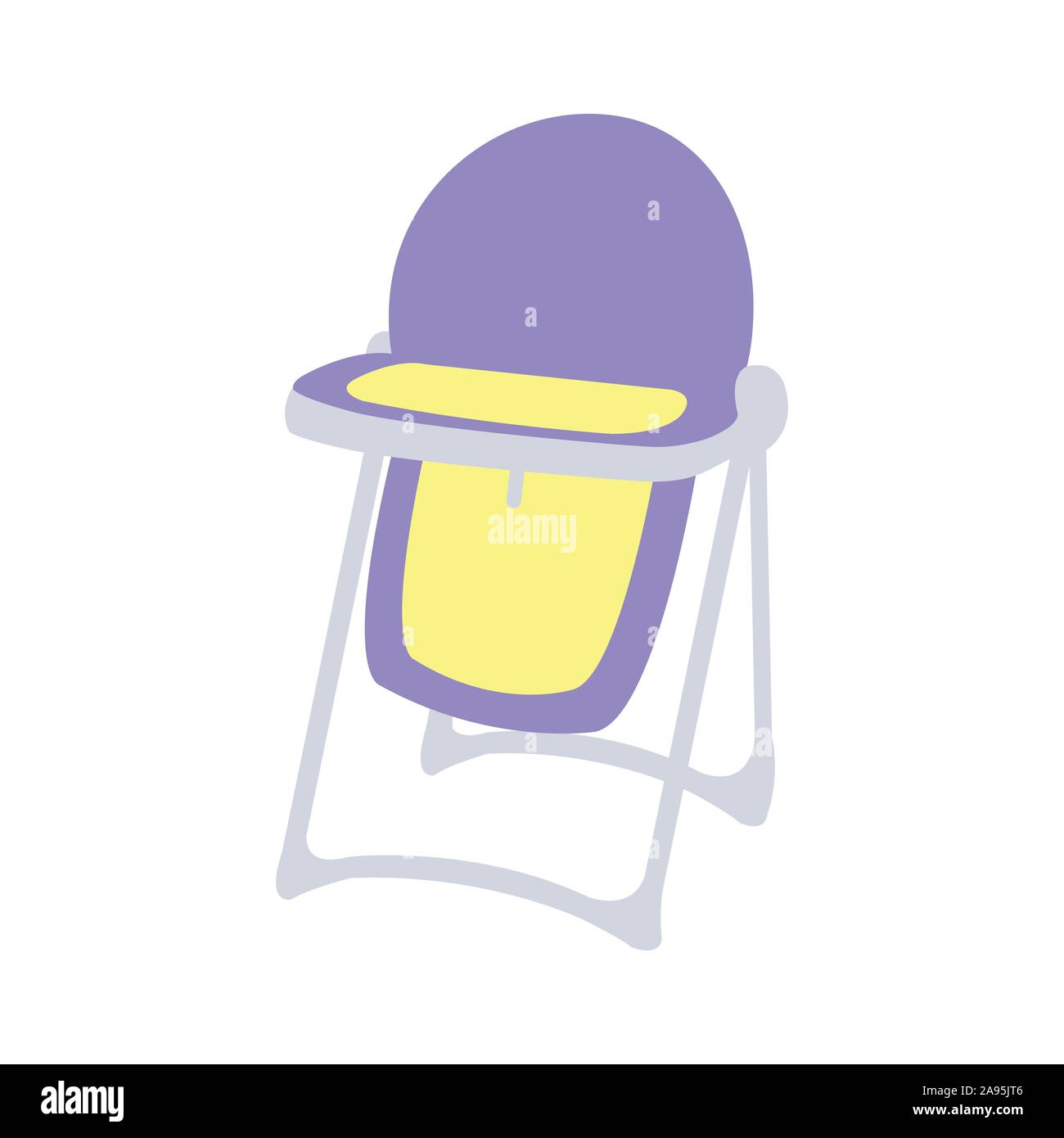 Un violet et jaune appelée cutely président bébés Illustration de Vecteur