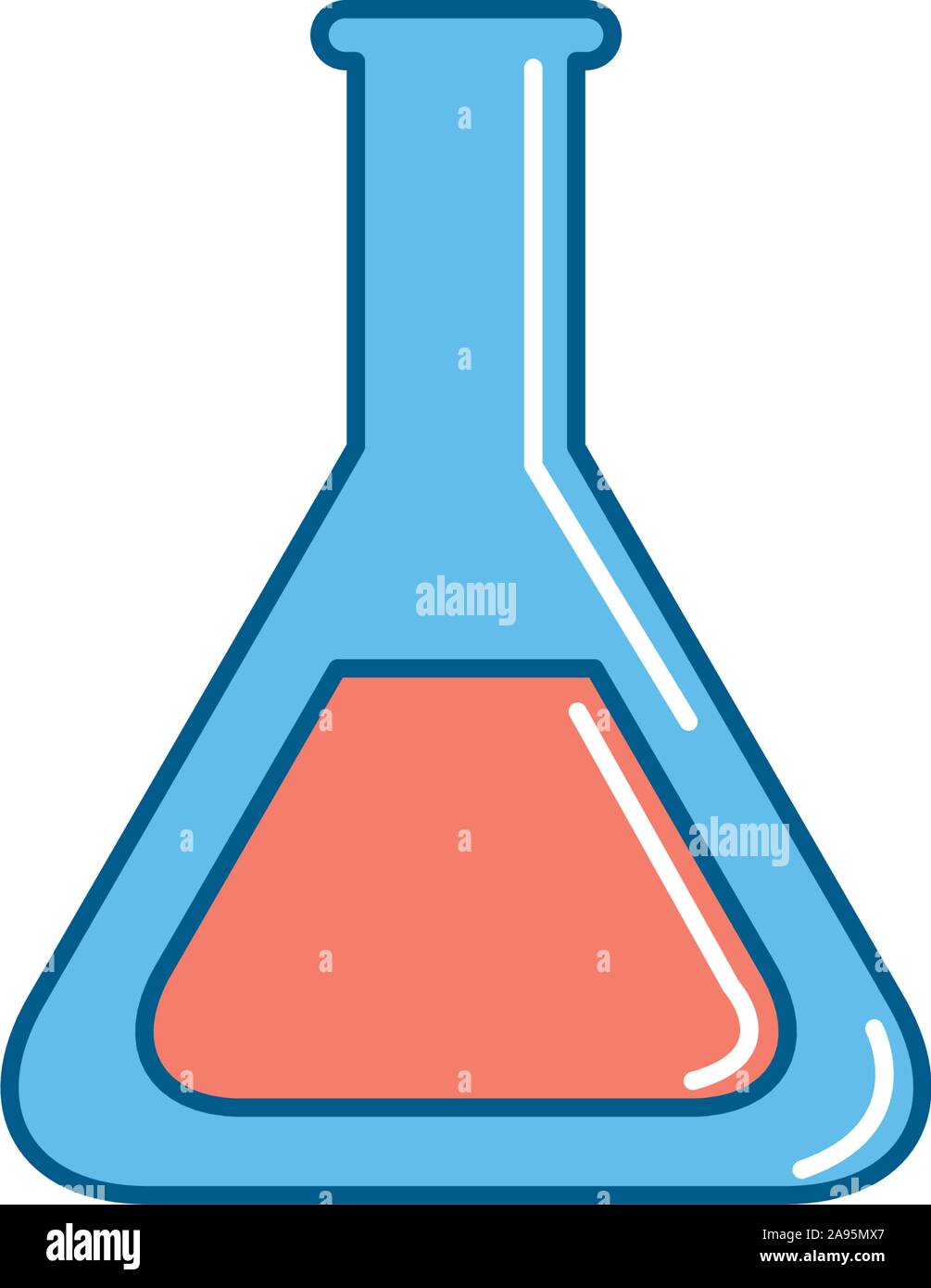 Icône fiole design, fond de la recherche en chimie Laboratoire des sciences de la technologie et la biologie thème Vector illustration Illustration de Vecteur