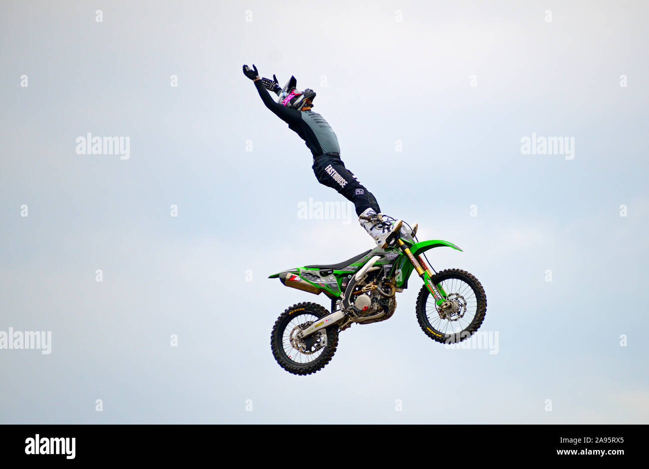 07 novembre 2019 - L'Italie, Lombardie, Milan, EICMA, moto, Exposition internationale de l'équipe de Freestyle Motocross Show DABOOT Banque D'Images