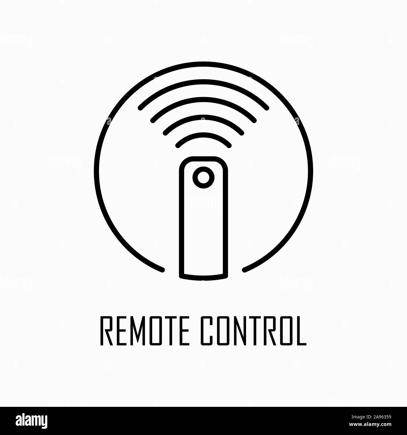 L'icône contour simple télécommande télévision illustration. Illustration de Vecteur