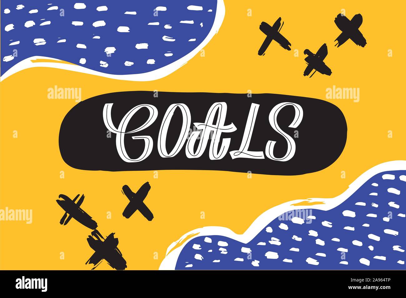 Lettrage d'encre dessin vectoriel et moderne affiche calligraphie au pinceau. Illustration de Vecteur