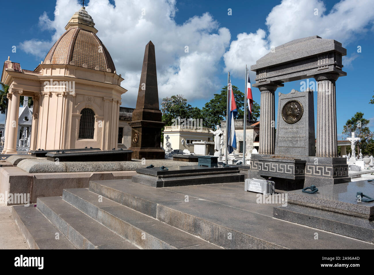 Nécropole de Colon ou El Cementerio de Cristobal Colon (le cimetière de Christophe Colomb) dans le quartier Vedado de la Havane à Cuba. Le 135 AC Banque D'Images