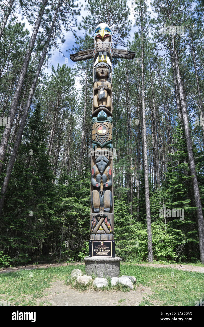 Canada Ontario Algonquin Park, entrée privée Banque D'Images