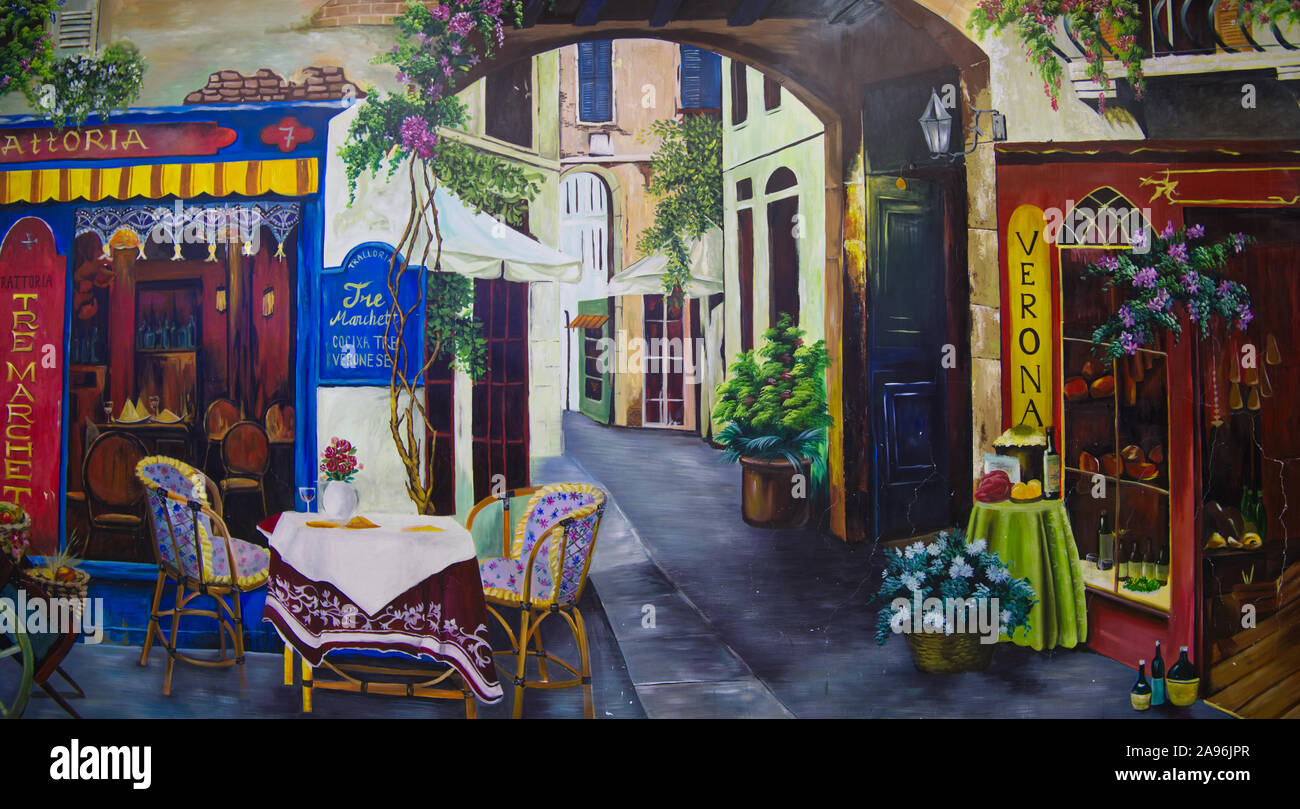 Vieille photo de Vietnam Ville Banque D'Images