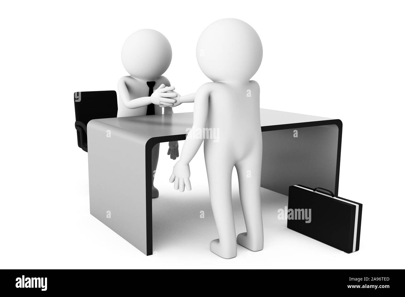 3D Man est la fermeture d'une entreprise exceptionnelle sur un fond blanc. Le rendu 3D de haute qualité de plusieurs postures de 3D man dans du papier blanc. Le rendu 3D. Banque D'Images