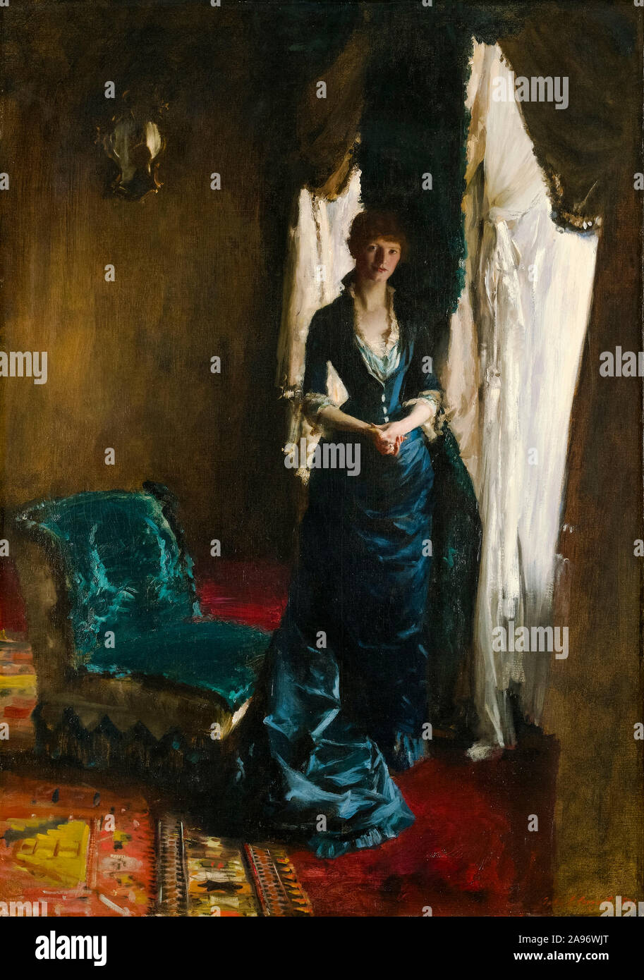 John Singer Sargent, Madame Paul Escudier, (Louise Lefevre), portrait, 1882 Banque D'Images