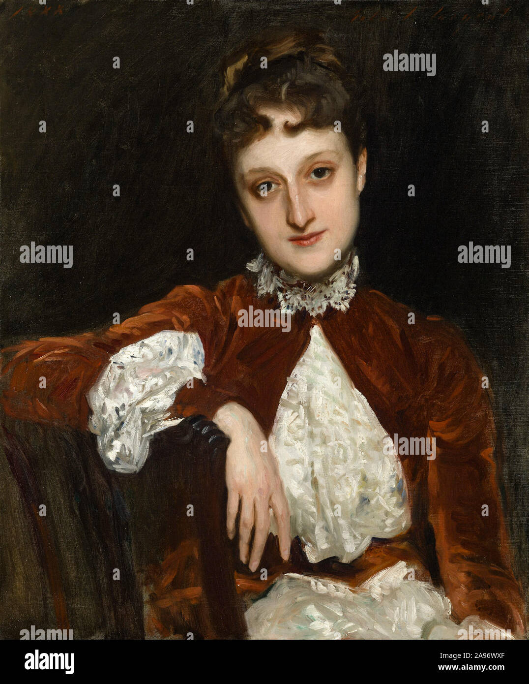 John Singer Sargent, Mme Charles Deering (Marion) Whipple Denison, portrait, 1888 Banque D'Images