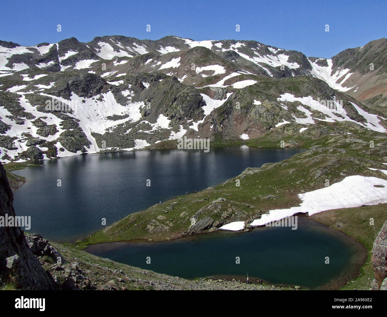 Les lacs glaciaires dans la région orientale de la mer Noire constituent un élément important de la richesse visuelle Banque D'Images