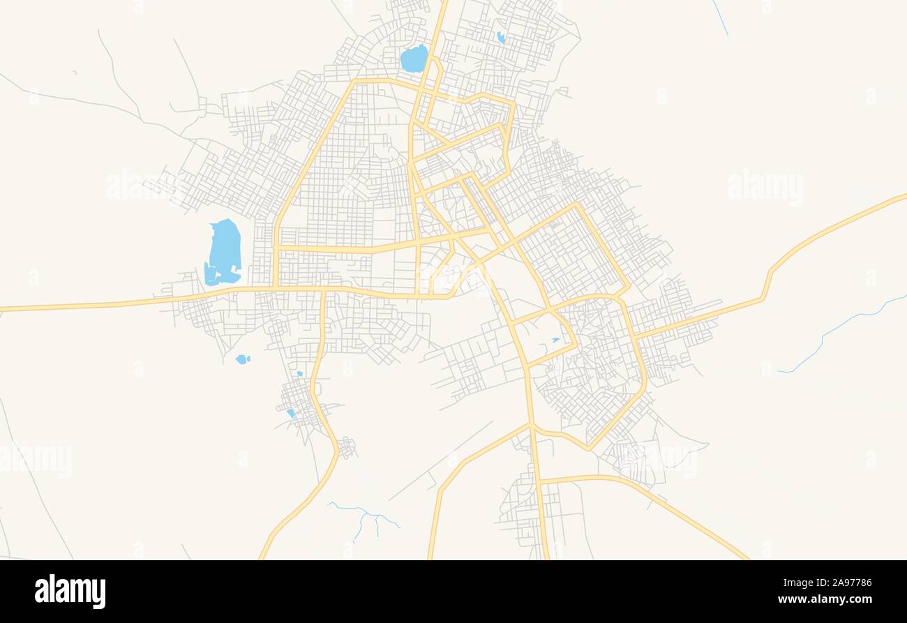 Version street site de Zinder, Niger. Modèle de carte pour un usage en entreprise. Illustration de Vecteur