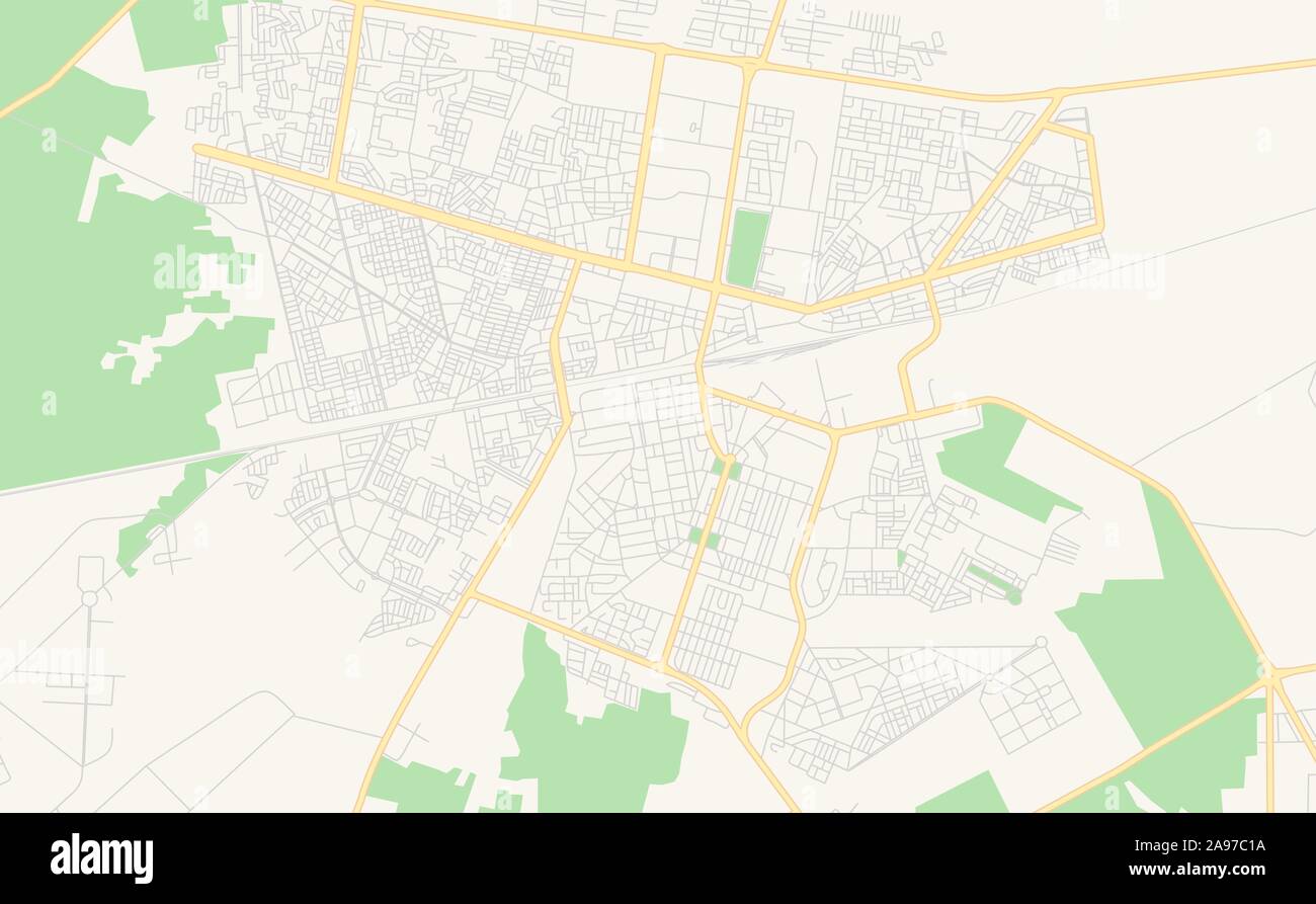 Version street site de Khouribga, au Maroc. Modèle de carte pour un usage en entreprise. Illustration de Vecteur