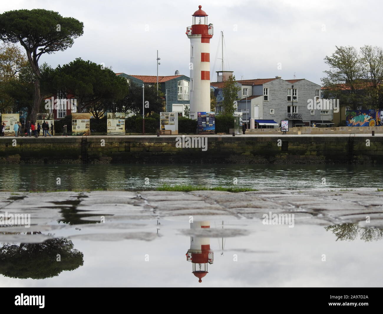 Alignement phare Vieux Port de La Rochelle, France, octobre 2019. Banque D'Images