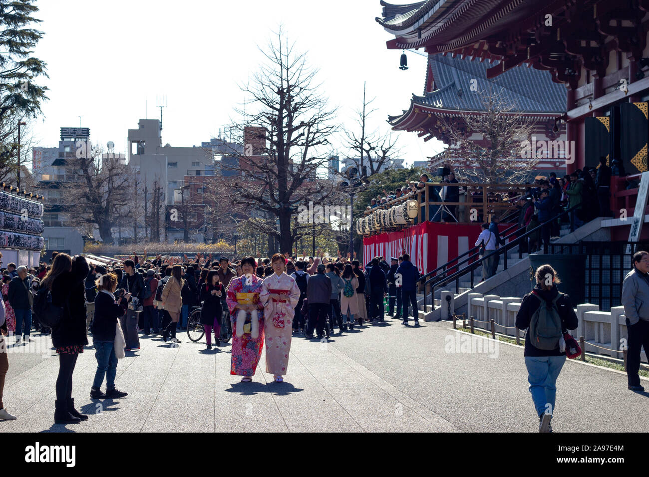 Setsubun, Asakusa, Tokyo Banque D'Images