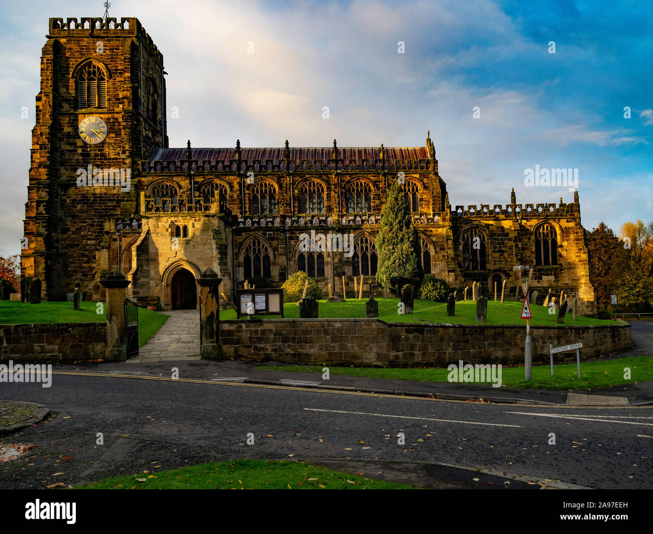 Saint Mary's église gothique médiévale Kirkgate Thirsk North Yorkshire Angleterre UK construit 1450 Banque D'Images