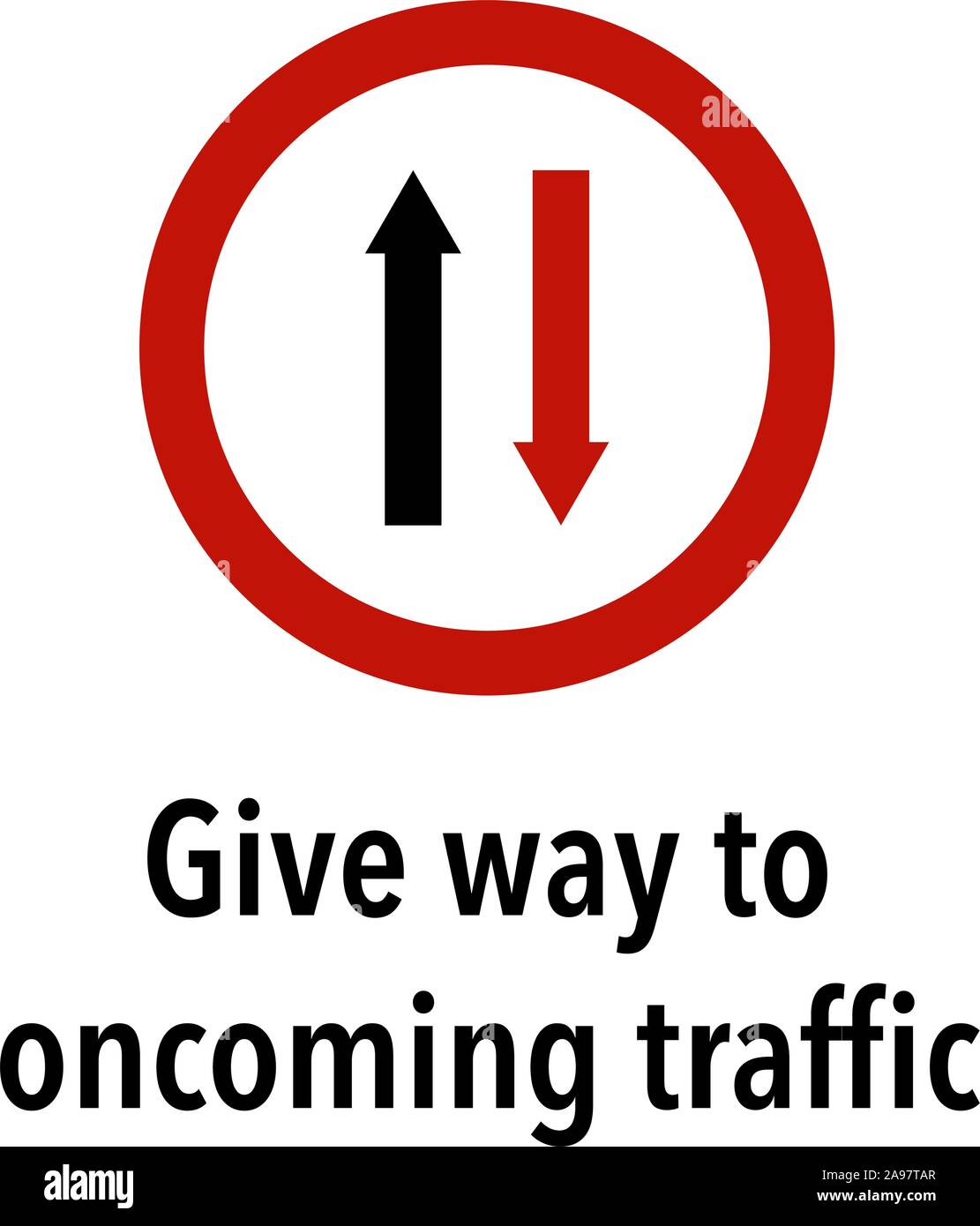 L'information et d'avertissement de trafic routier street sign, vector illustration collection isolé sur fond blanc pour l'apprentissage, l'éducation, des cours de conduite Illustration de Vecteur