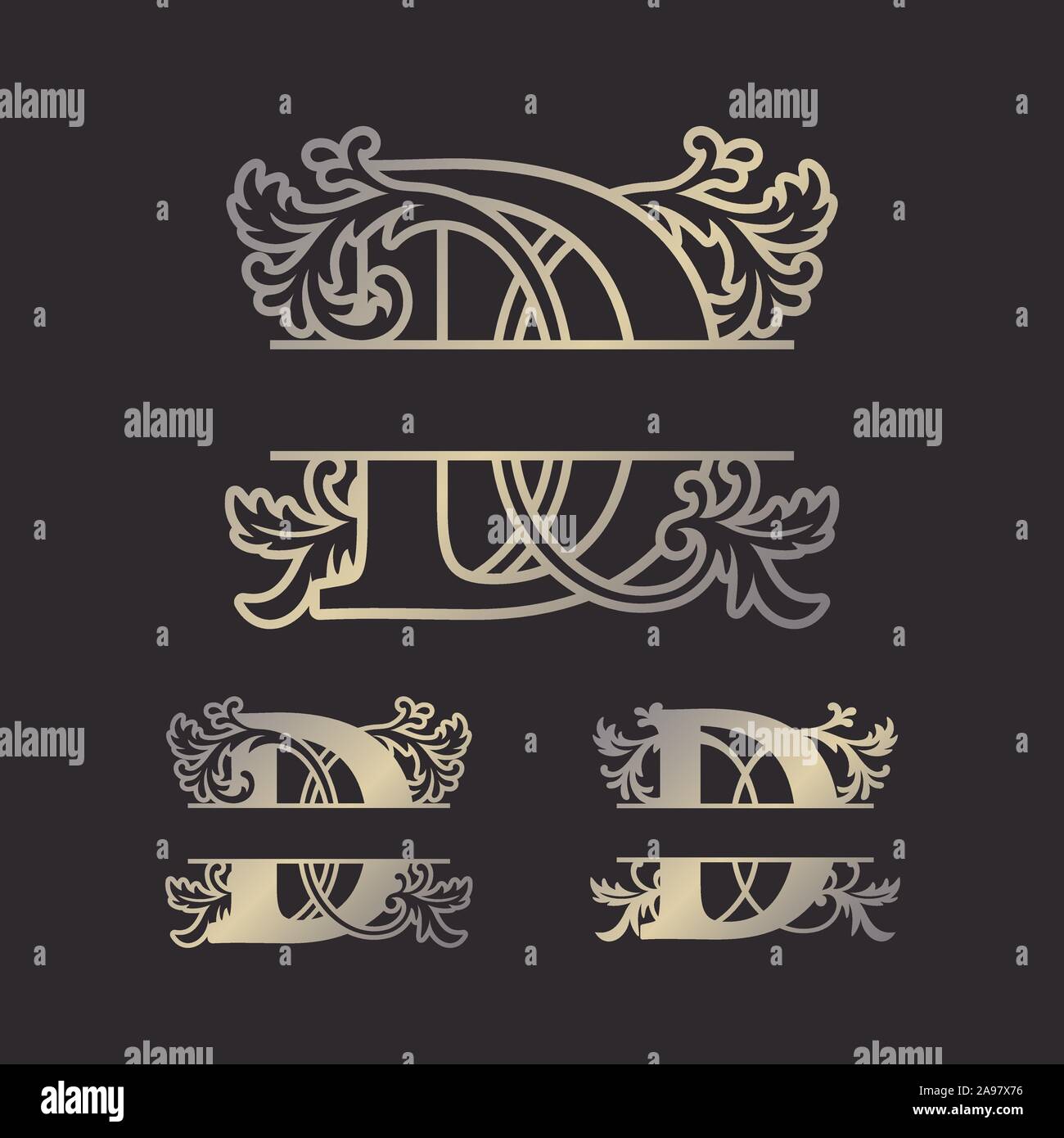 Split, Split monogrammes alphabet lettre Alphabet monogramme, font du ...