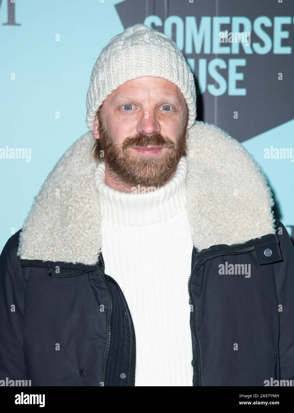 Londres, ANGLETERRE - 12 novembre : Alistair Guy assiste à l'ouverture du skate à Somerset House sur novembre 12,2019 à Londres, Angleterre Banque D'Images