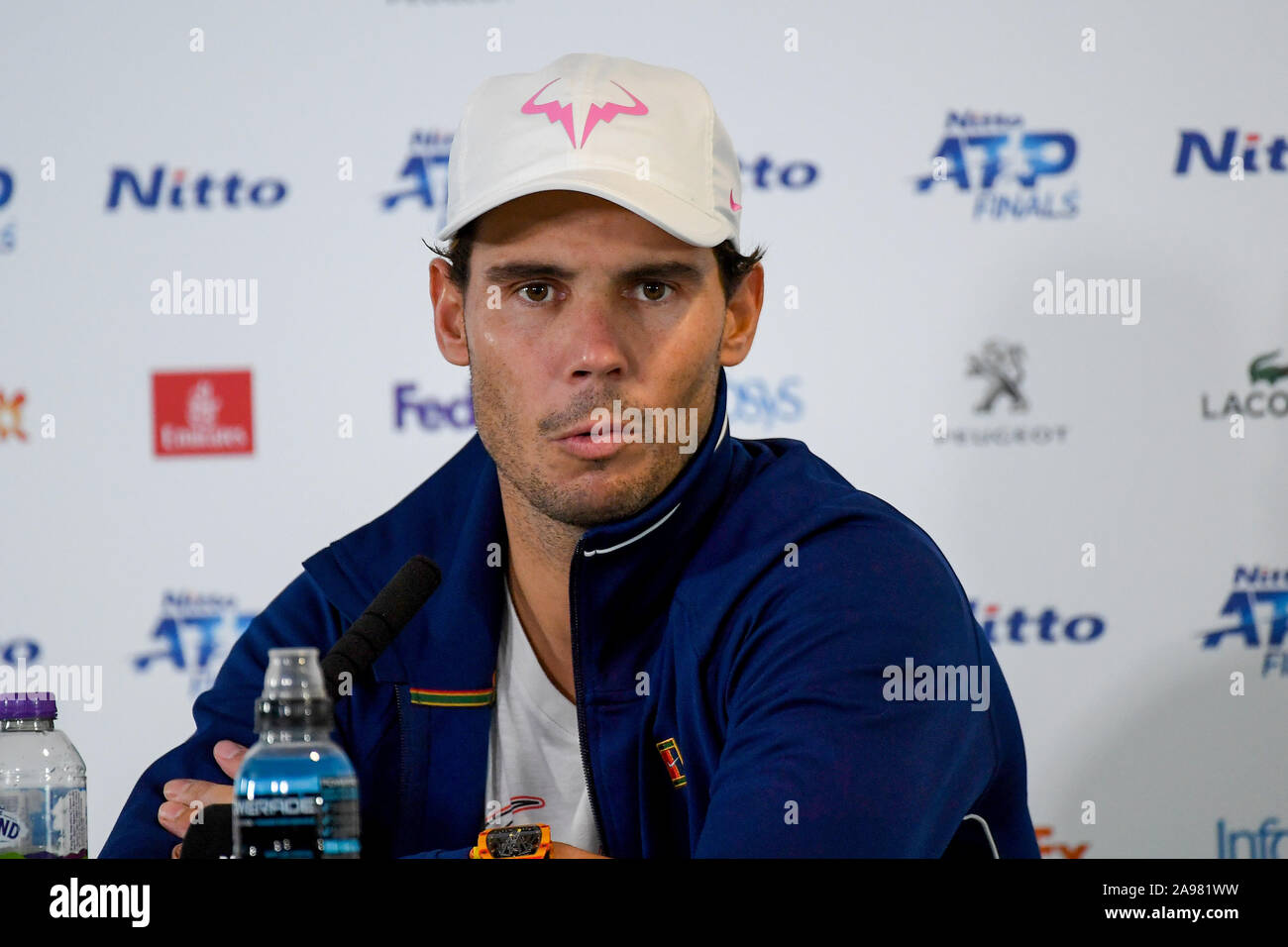 Londres, Royaume-Uni, 13 Nov 2019, Rafael Nadal ,spa, au cours Nitto Final ATP Rafael Nadal Vs Daniil Medvedev - Internationaux de Tennis - Crédit : LPS/Roberto Zanettin/Alamy Live News Banque D'Images