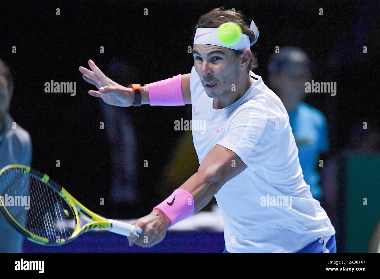 Londres, Royaume-Uni, 13 Nov 2019, Rafael Nadal ,spa, au cours Nitto Final ATP Rafael Nadal Vs Daniil Medvedev - Internationaux de Tennis - Crédit : LPS/Roberto Zanettin/Alamy Live News Banque D'Images