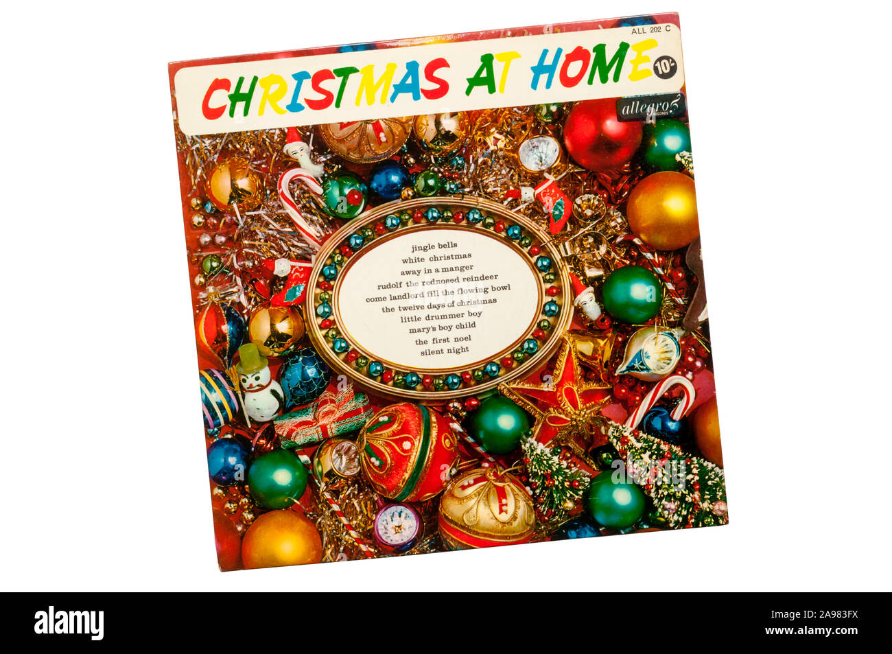 La compilation dossier Noël Noël à la maison a été publié en 1966. Banque D'Images