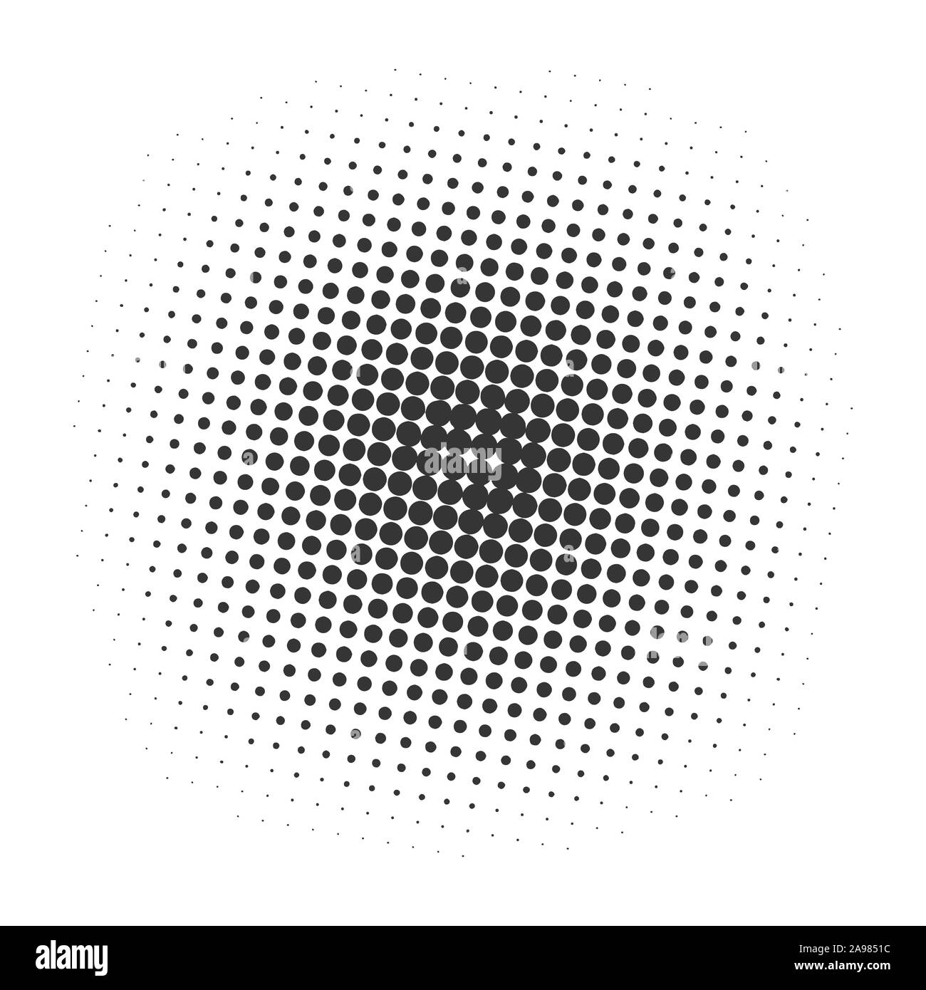 Points de trame noire arrière-plan. Vector illustration. Pop art dotted background. Illustration de Vecteur