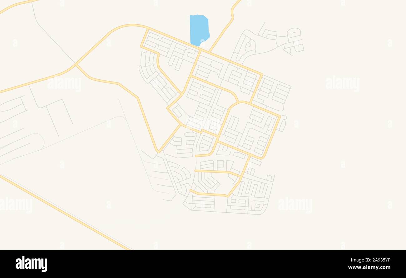 Version imprimable Plan de Queenstown, Afrique du Sud. Modèle de carte pour un usage en entreprise. Illustration de Vecteur