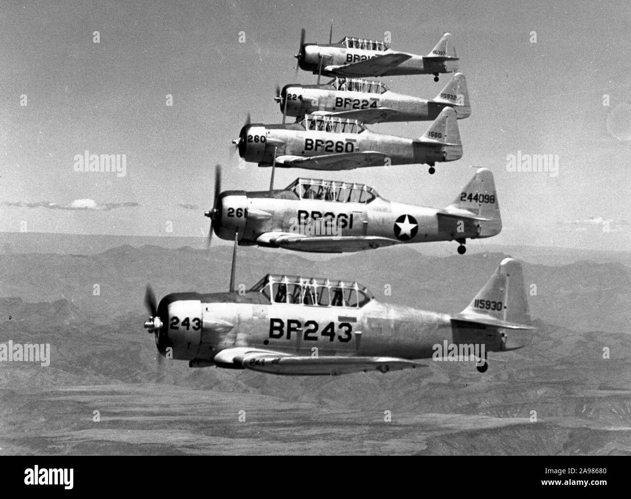 Les pilotes argentins bénévoles au service des forces alliés pendant la Seconde Guerre mondiale Banque D'Images