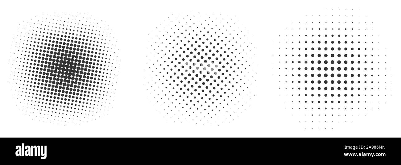 Ensemble de points de trame noire origines. Vector illustration. Pop art parsemées d'artifices. Illustration de Vecteur