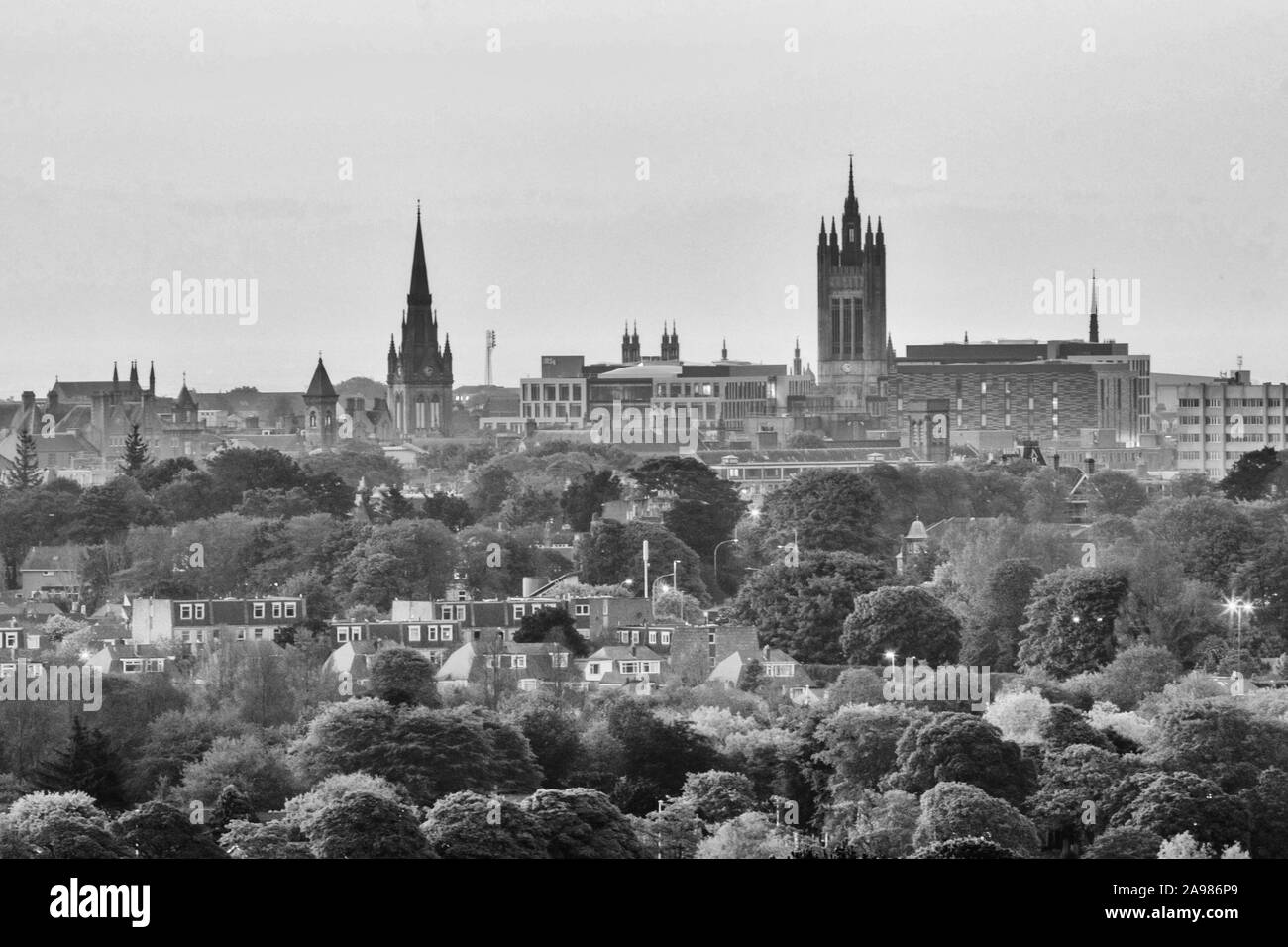 Aberdeen City skyline Banque D'Images