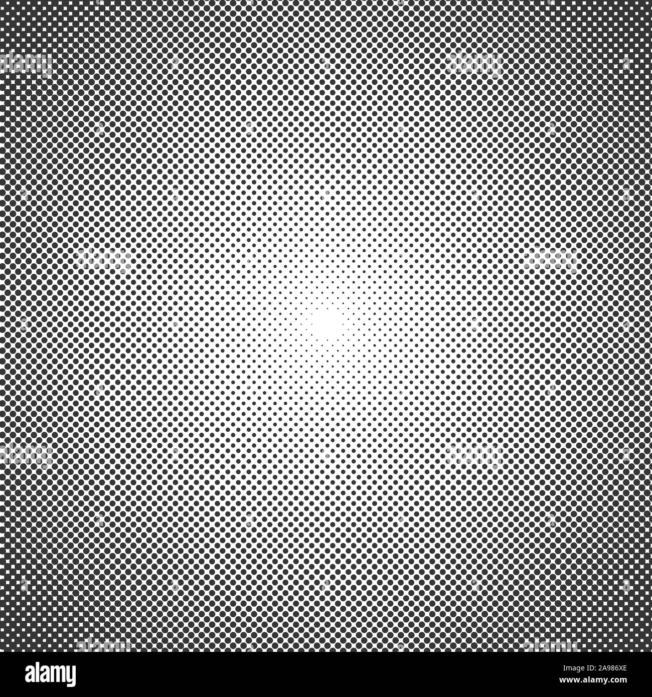 Demi-teinte vecteur fond d'effet. Dotted background noir. Vector grunge background texture des points de trame. Pop rétro art fond Illustration de Vecteur
