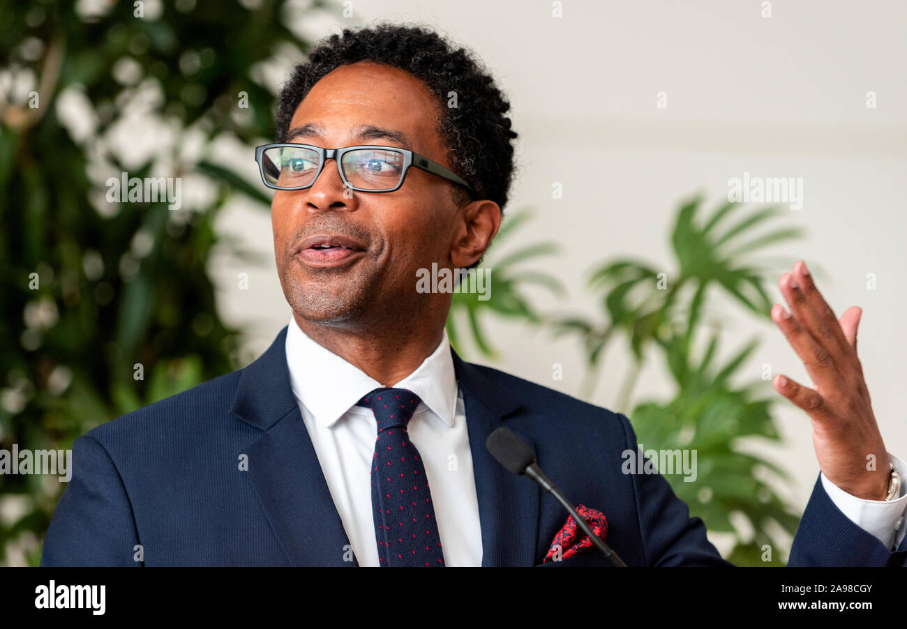 Wesley Bell a été élu Procureur du comté de St Louis comme réformateur après l'assassinat de Ferguson teen Michael Brown et d'autres en tirs de la police Banque D'Images