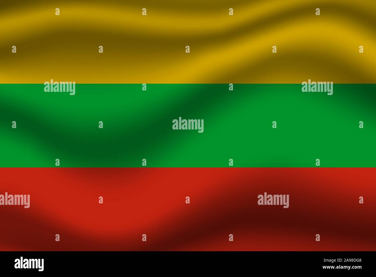 Drapeau national de la République de Lituanie. couleurs d'origine et de proportion. Illustration vectorielle, simplement, en provenance de pays. Illustration de Vecteur