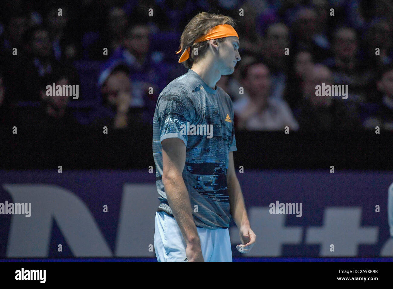 Londres, Royaume-Uni, 13 Nov 2019, Alexander zverev, ger, lors de l'ATP Nitto STEFANOS TSITSIPAS Final Vs ALEXANDER ZVEREV - Internationaux de Tennis - Crédit : LPS/Roberto Zanettin/Alamy Live News Banque D'Images