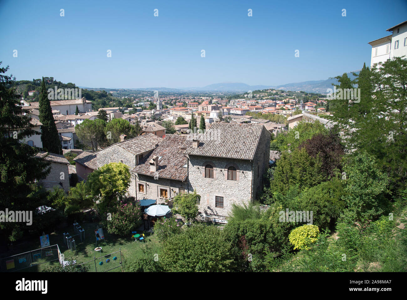 Centre historique de Spoleto, Ombrie, Italie. 19 août 2019© Wojciech Strozyk / Alamy Stock Photo *** *** légende locale Banque D'Images