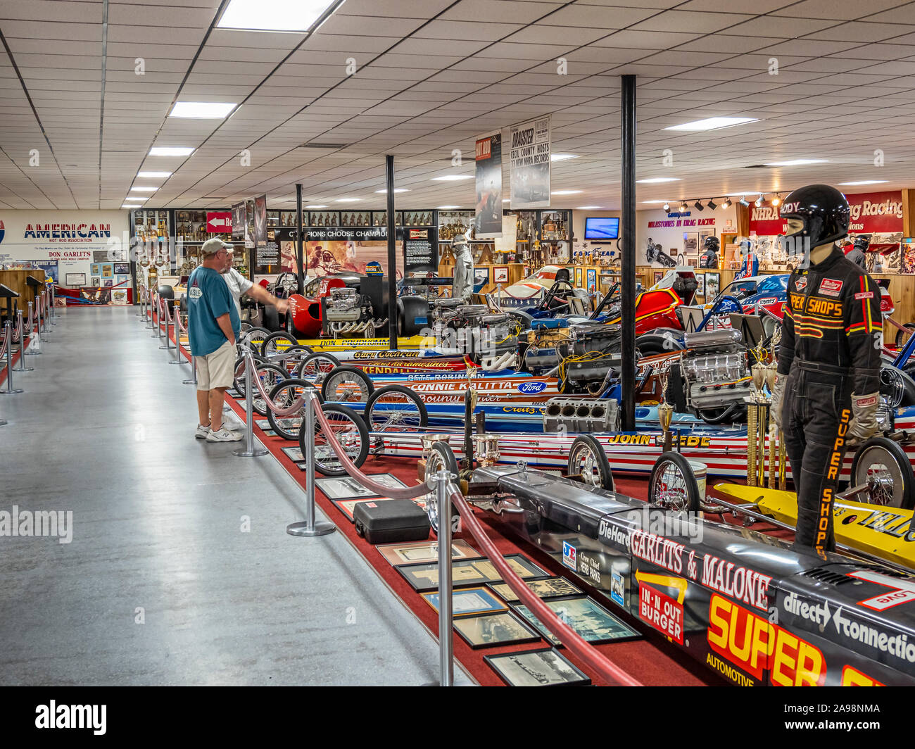 Big Daddy Don Garlits Museum of Drag Racing dans Ocala en Floride aux États-Unis Banque D'Images